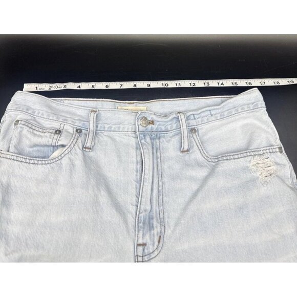 Madewell Women's The Slouchy Boyjean Light Wash Distressed Jeans Sz 30 - Picture 11 of 13